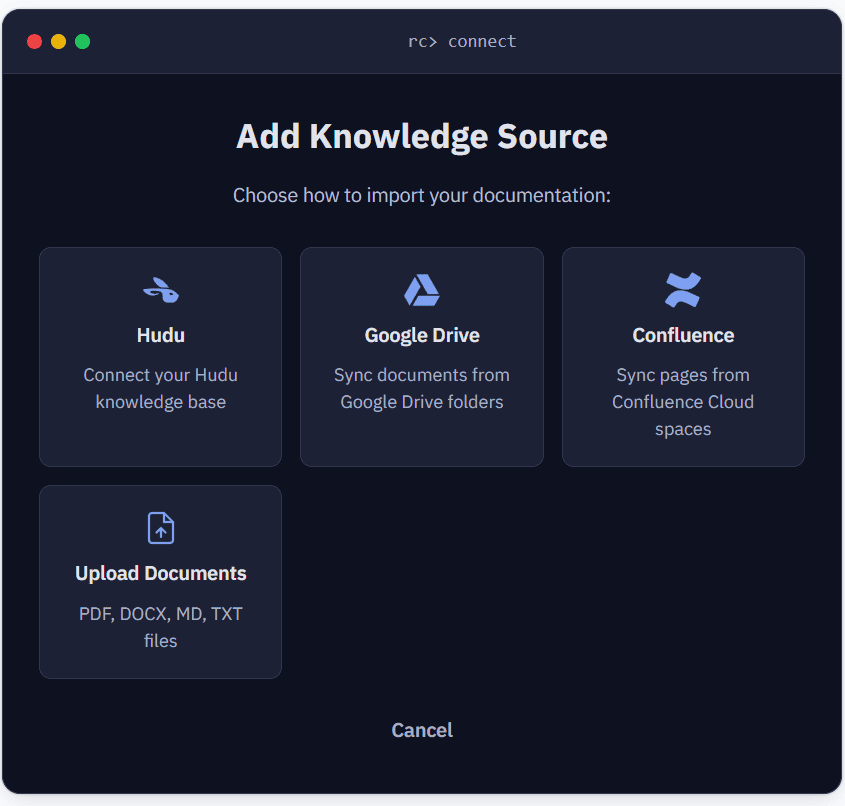 Add Knowledge Source